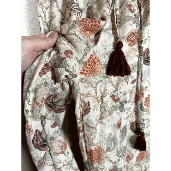 World Market Small Medium Boho Loose Fit Floral Casual PJ Bottom - Picture 4 of 6